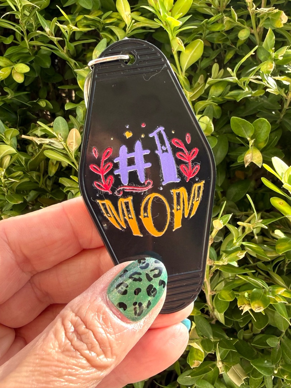 Vintage style motel key 3.5” keychain best mom mother mama gift idea